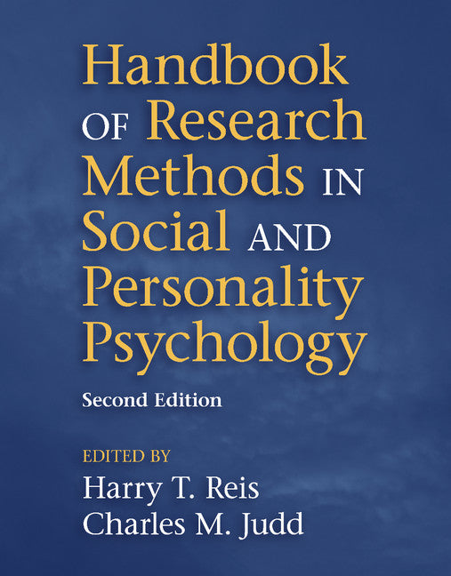Handbook of Research Methods in Social and Personality Psychology (Hardback) 9781107011779