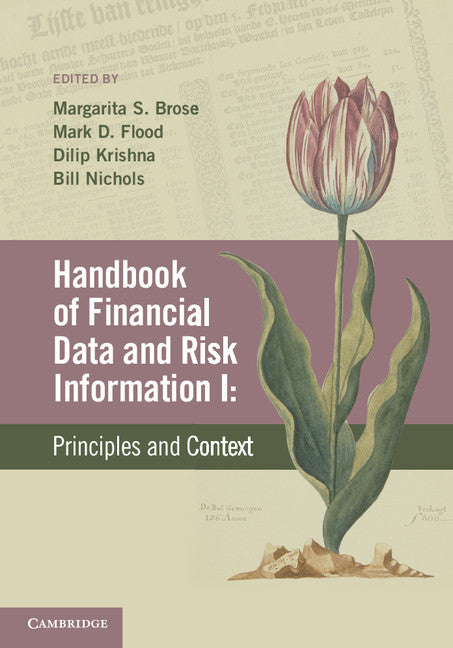 Handbook of Financial Data and Risk Information I: Volume 1; Principles and Context (Hardback) 9781107012011