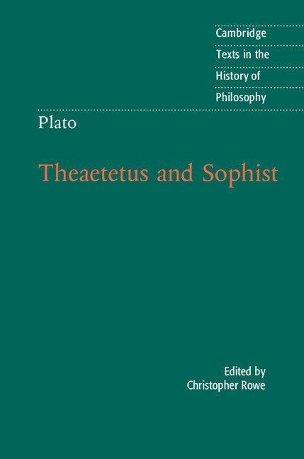 Plato: Theaetetus and Sophist (Hardback) 9781107014831