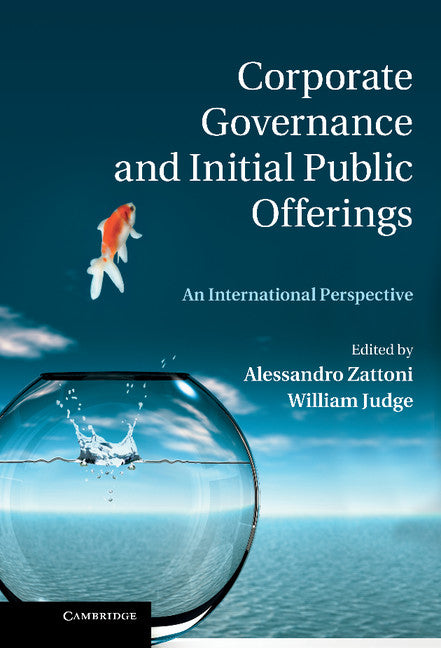 Corporate Governance and Initial Public Offerings; An International Perspective (Hardback) 9781107016866