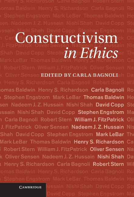 Constructivism in Ethics (Hardback) 9781107019218