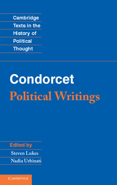 Condorcet: Political Writings (Hardback) 9781107021013