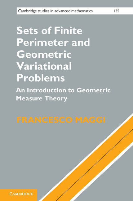 Sets of Finite Perimeter and Geometric Variational Problems; An Introduction to Geometric Measure Theory (Hardback) 9781107021037