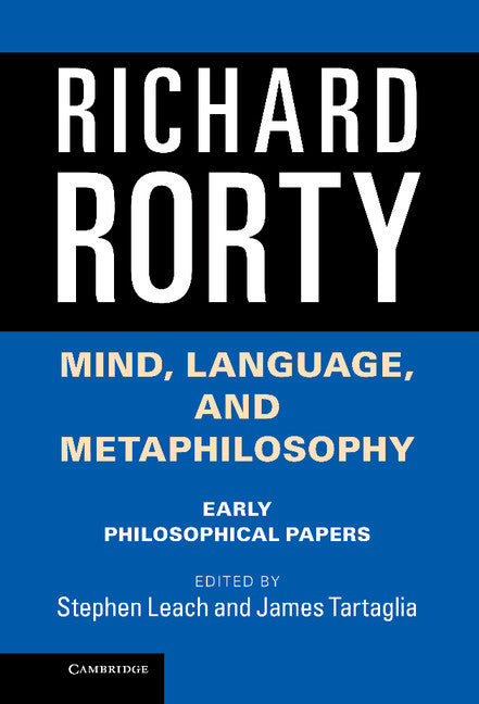 Mind, Language, and Metaphilosophy; Early Philosophical Papers (Hardback) 9781107039780