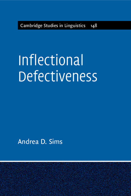 Inflectional Defectiveness (Hardback) 9781107045842
