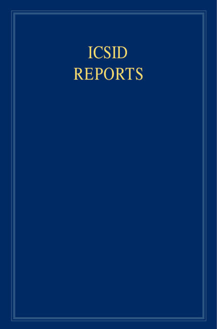 ICSID Reports: Volume 20 (Hardback) 9781107060678