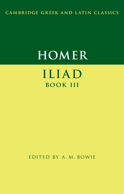 Homer: Iliad Book III (Hardback) 9781107063013