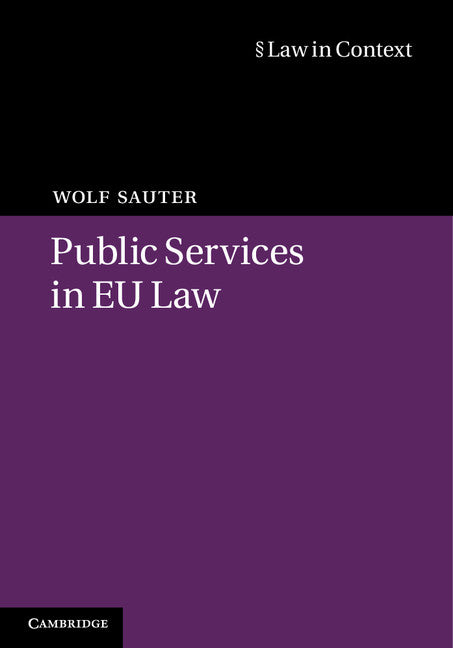 Public Services in EU Law (Hardback) 9781107066120