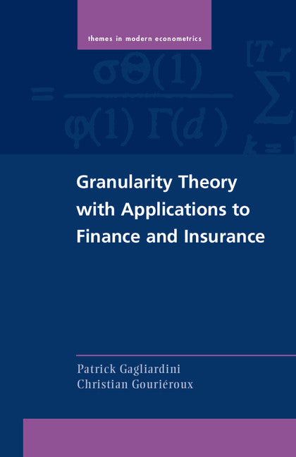 Granularity Theory with Applications to Finance and Insurance (Hardback) 9781107070837