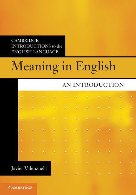 Meaning in English; An Introduction (Hardback) 9781107096370