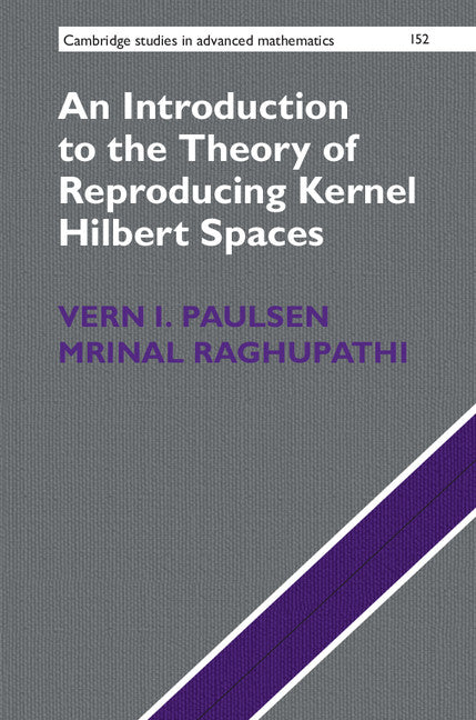 An Introduction to the Theory of Reproducing Kernel Hilbert Spaces (Hardback) 9781107104099