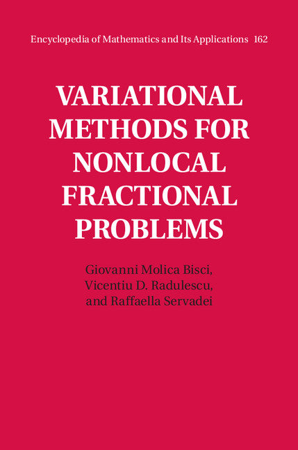 Variational Methods for Nonlocal Fractional Problems (Hardback) 9781107111943