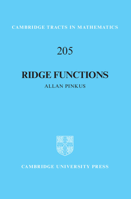 Ridge Functions (Hardback) 9781107124394