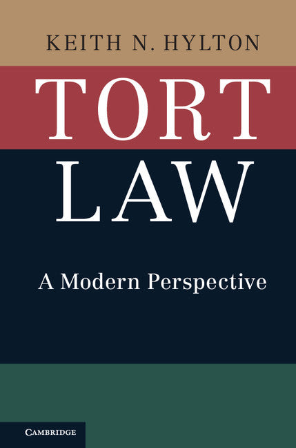 Tort Law; A Modern Perspective (Hardback) 9781107125322