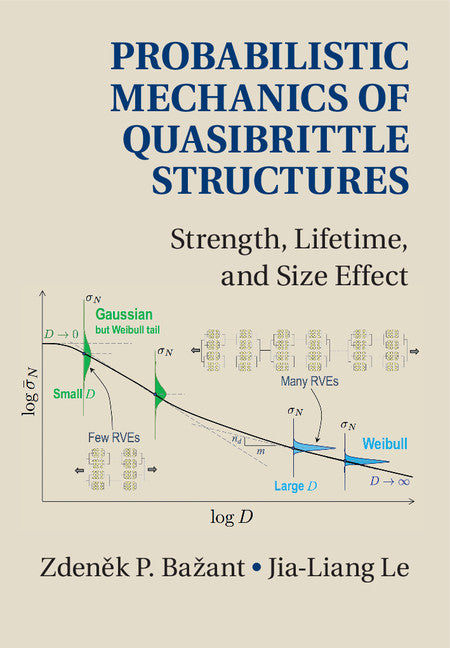 Probabilistic Mechanics of Quasibrittle Structures; Strength, Lifetime, and Size Effect (Hardback) 9781107151703