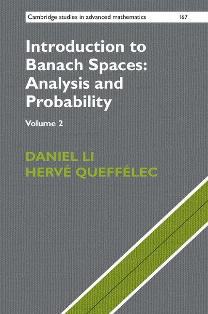 Introduction to Banach Spaces: Analysis and Probability (Hardback) 9781107162624