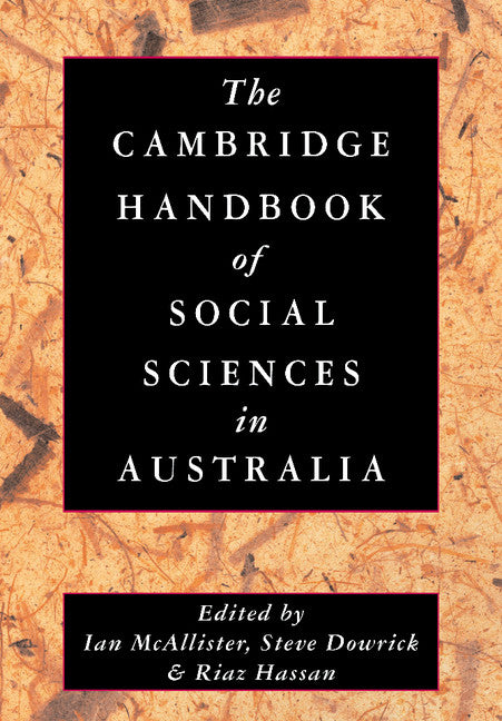 The Cambridge Handbook of Social Sciences in Australia (Paperback / softback) 9781107403444