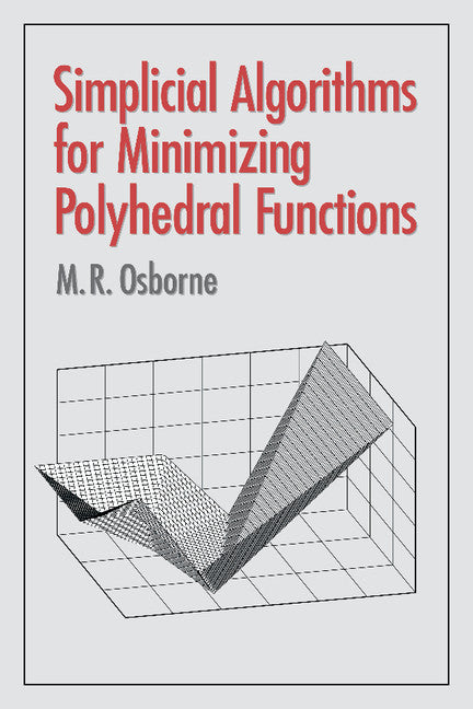 Simplicial Algorithms for Minimizing Polyhedral Functions (Paperback / softback) 9781107403505