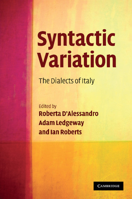 Syntactic Variation; The Dialects of Italy (Paperback / softback) 9781107404878