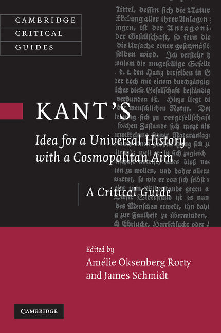 Kant's Idea for a Universal History with a Cosmopolitan Aim (Paperback / softback) 9781107405127