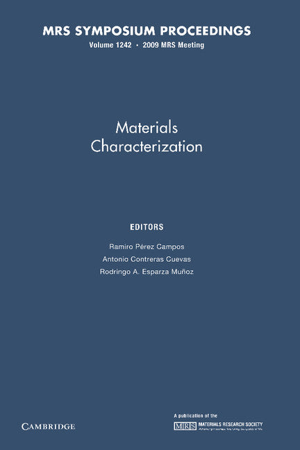 Materials Characterization: Volume 1242 (Paperback / softback) 9781107406780