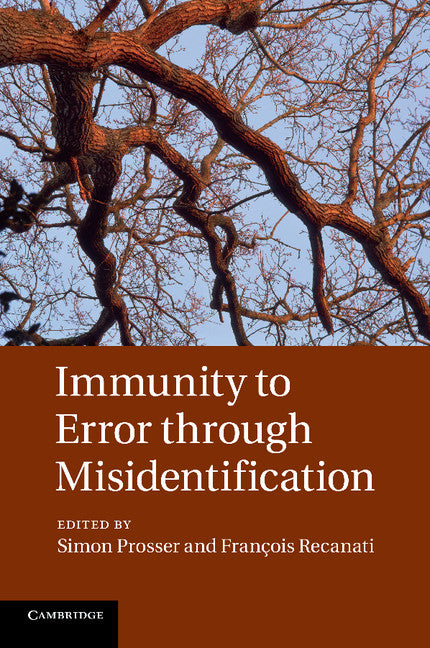 Immunity to Error through Misidentification; New Essays (Paperback / softback) 9781107414655
