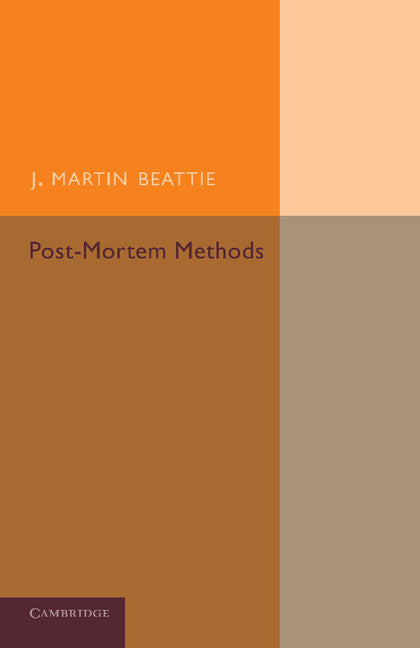 Post-Mortem Methods (Paperback / softback) 9781107418004