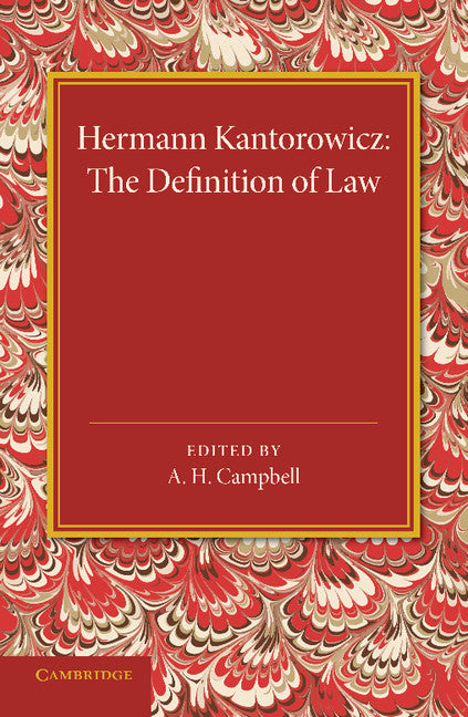 The Definition of Law (Paperback / softback) 9781107429505