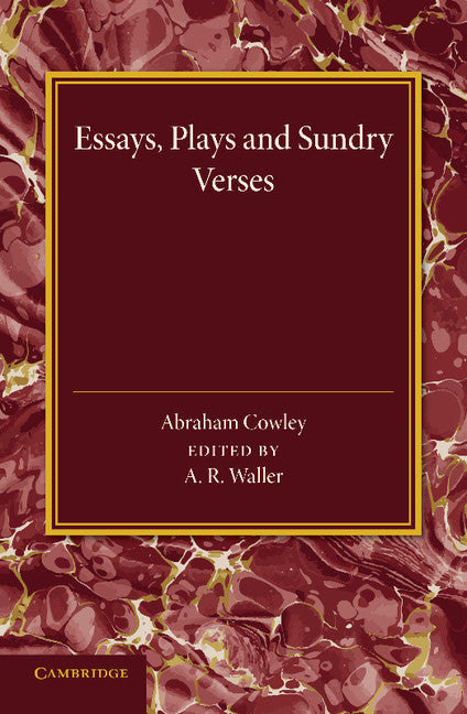 Essays, Plays and Sundry Verses (Paperback / softback) 9781107432741