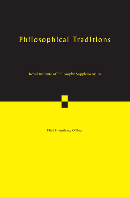 Philosophical Traditions (Paperback / softback) 9781107434486