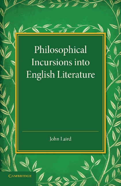Philosophical Incursions into English Literature (Paperback / softback) 9781107438347