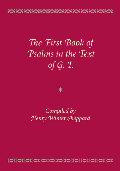 The First Book of Psalms in the Text of G.1. (Paperback / softback) 9781107438507