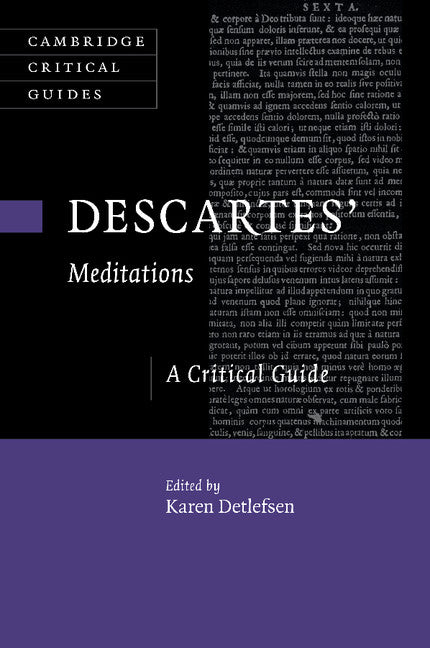 Descartes' Meditations; A Critical Guide (Paperback / softback) 9781107463172