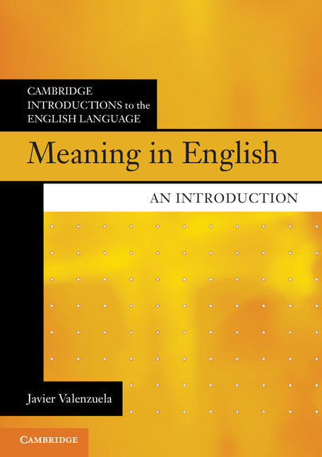 Meaning in English; An Introduction (Paperback / softback) 9781107480162