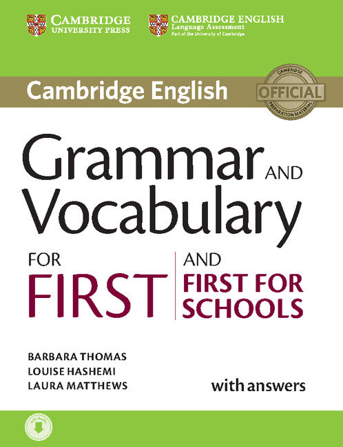 Grammar and Vocabulary for First and First for Schools Book with Answers and Audio (Multiple-component retail product) 9781107481060