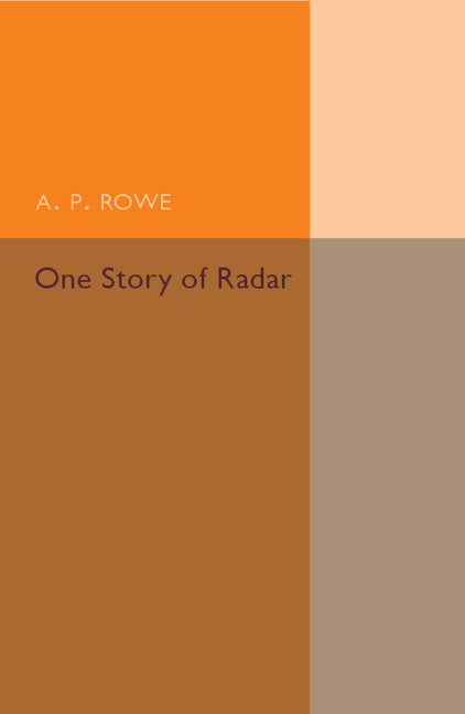 One Story of Radar (Paperback / softback) 9781107494794