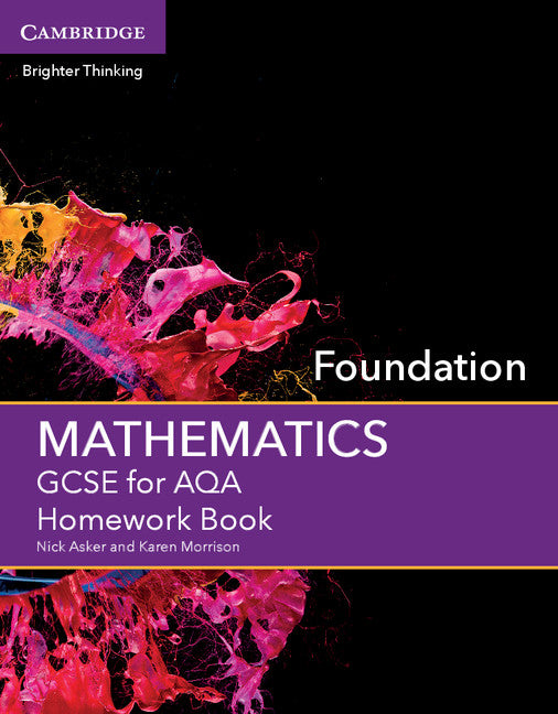 GCSE Mathematics for AQA Foundation Homework Book (Paperback / softback) 9781107496910