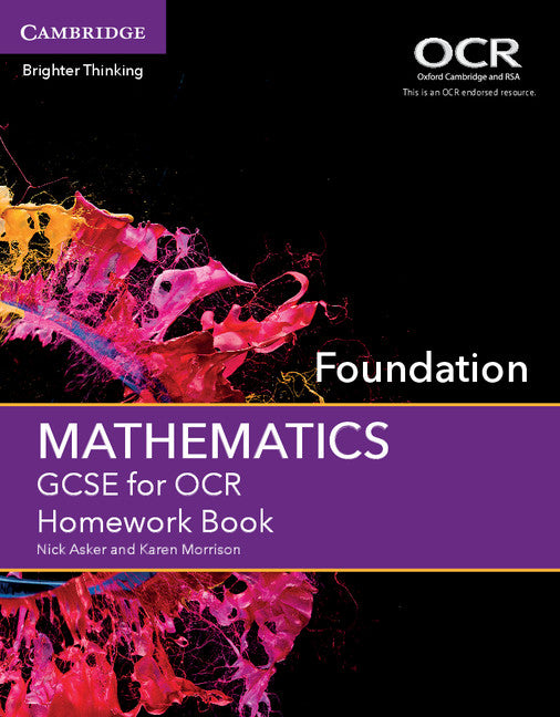 GCSE Mathematics for OCR Foundation Homework Book (Paperback / softback) 9781107497009