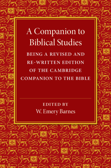 A Companion to Biblical Studies (Paperback / softback) 9781107497535