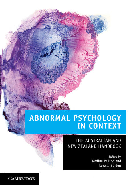 Abnormal Psychology in Context; The Australian and New Zealand Handbook (Paperback / softback) 9781107499775