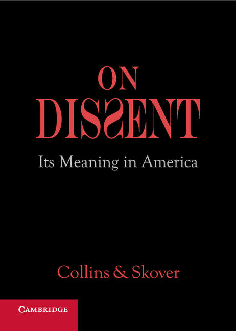 On Dissent; Its Meaning in America (Paperback / softback) 9781107502680
