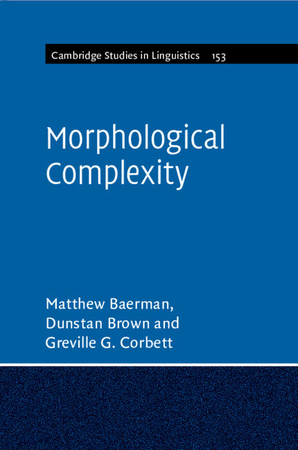 Morphological Complexity (Paperback / softback) 9781107543614