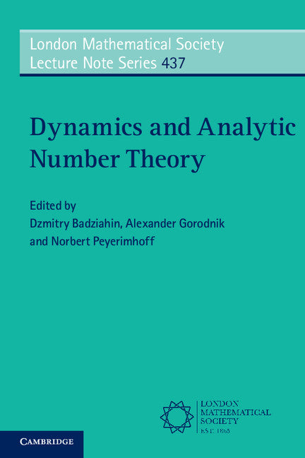 Dynamics and Analytic Number Theory (Paperback / softback) 9781107552371