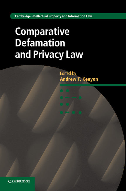 Comparative Defamation and Privacy Law (Paperback / softback) 9781107559189