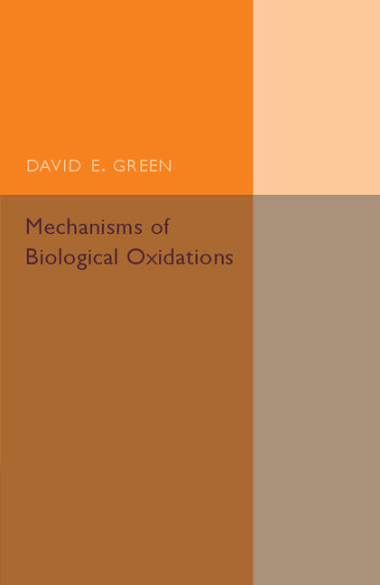 Mechanisms of Biological Oxidations (Paperback / softback) 9781107560109