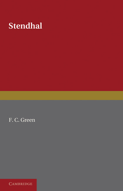 Stendhal (Paperback / softback) 9781107600720