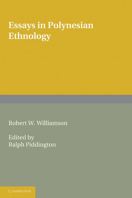 Essays in Polynesian Ethnology (Paperback / softback) 9781107600737