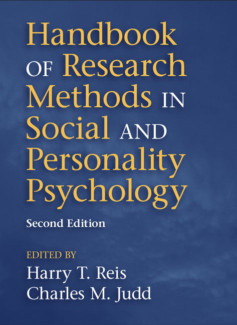 Handbook of Research Methods in Social and Personality Psychology (Paperback / softback) 9781107600751