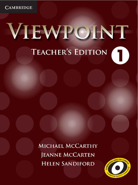 Viewpoint Level 1 Teacher's Edition with Assessment Audio CD/CD-ROM (Multiple-component retail product, part(s) enclosed) 9781107601536