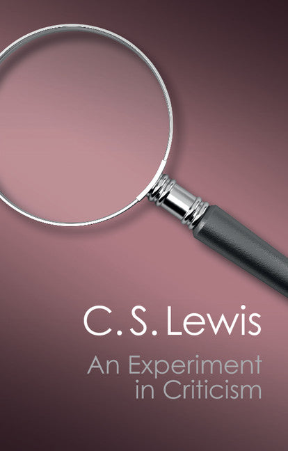 An Experiment in Criticism (Paperback / softback) 9781107604728